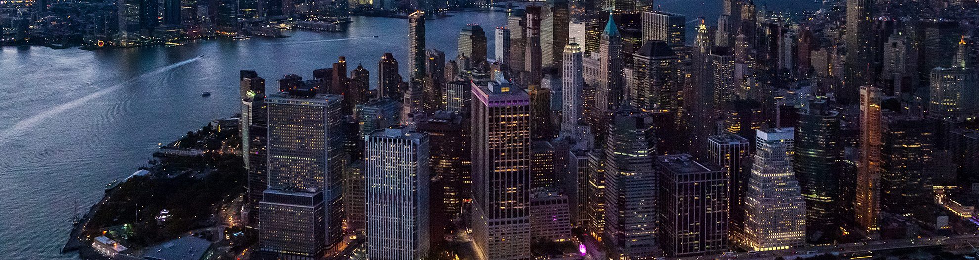 Aerial View Lower Manhattan